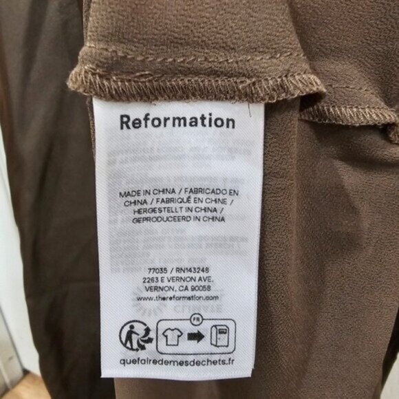 NWT Reformation Anaiis Silk Dress - Picture 6 of 6